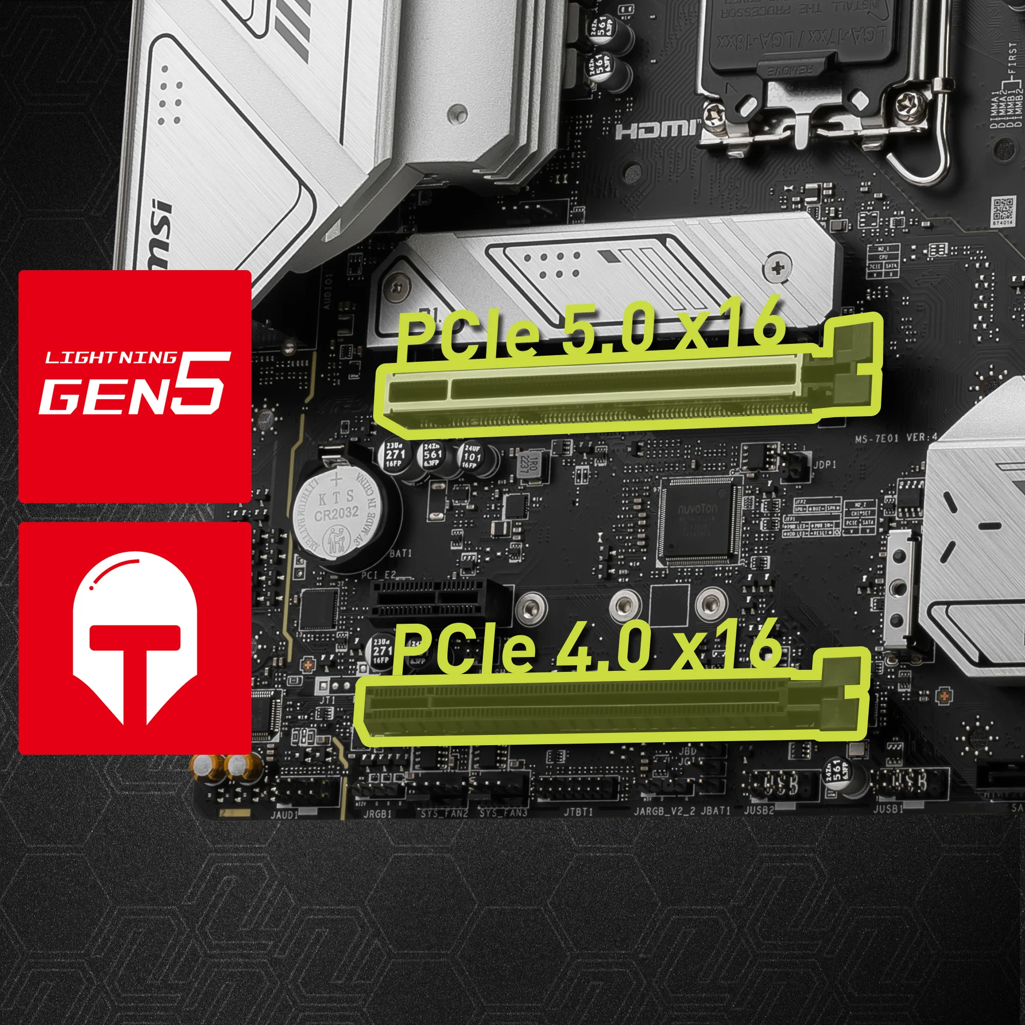 Document G��LEND�R�LM�� PCI-e 5.0 x16 MSI PCI Express Steel Armor slotlar� a��r ekran kar