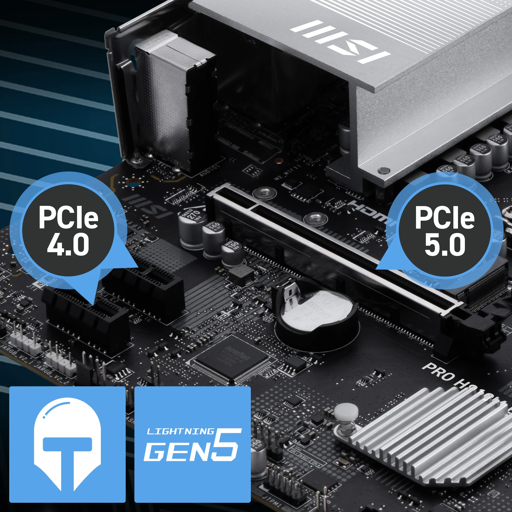 Document G��lendirilmi� PCIe 5.0 x16 Slot MSI PCI Express Steel Armor yuvalar�, anakart �