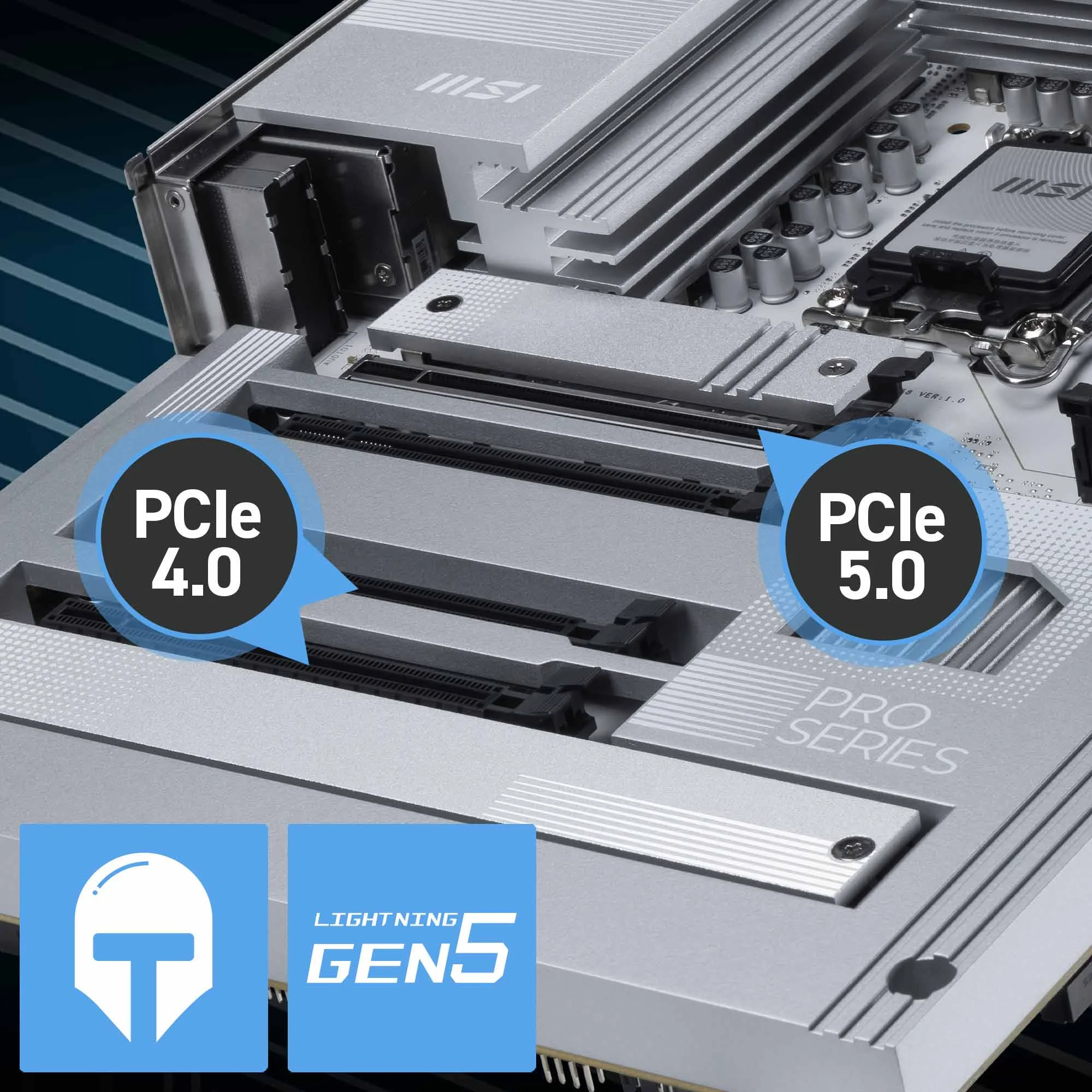 Document G��lendirilmi� PCIe 5.0 x16 Slot MSI PCI Express Steel Armor yuvas�, anakart �ze