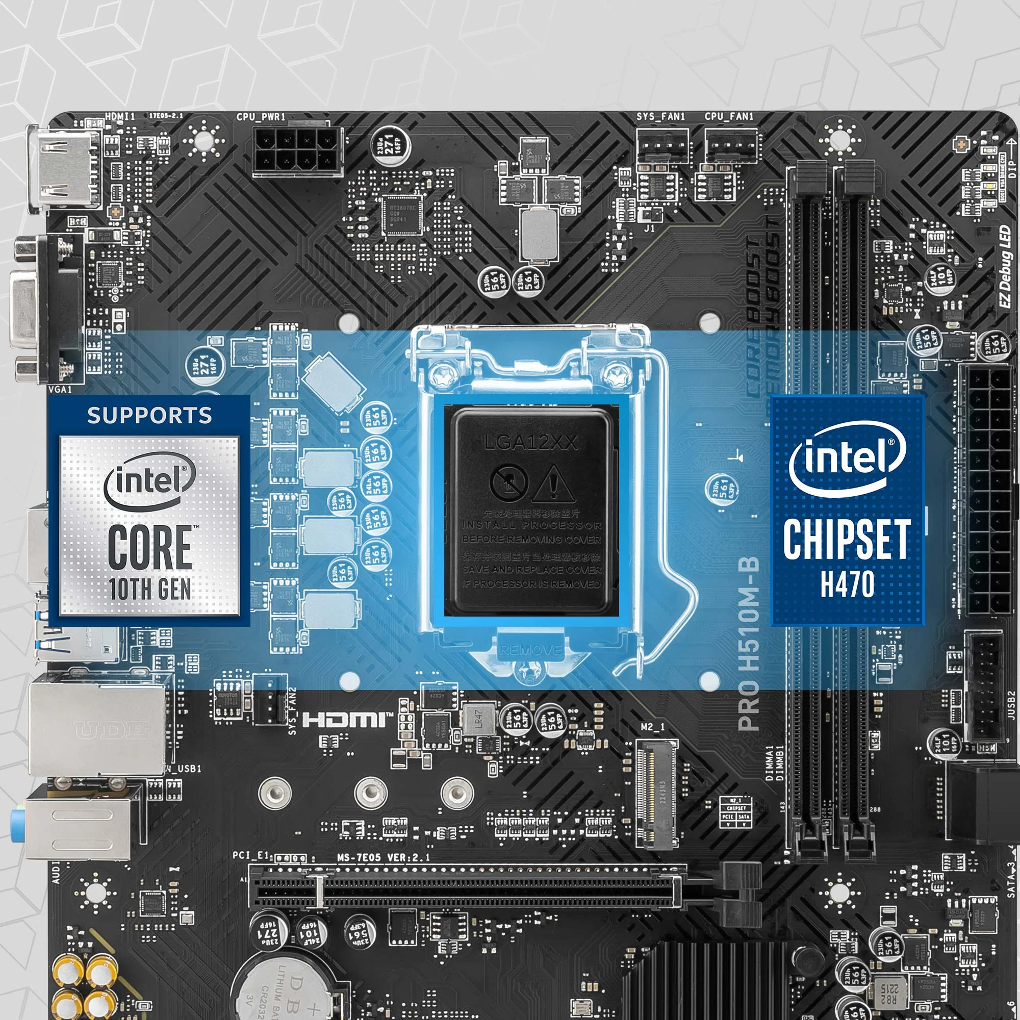 Document Intel Core 10th Gen ��lemcileri Destekler PRO H510M-B anakart 10th Gen Intel Cor