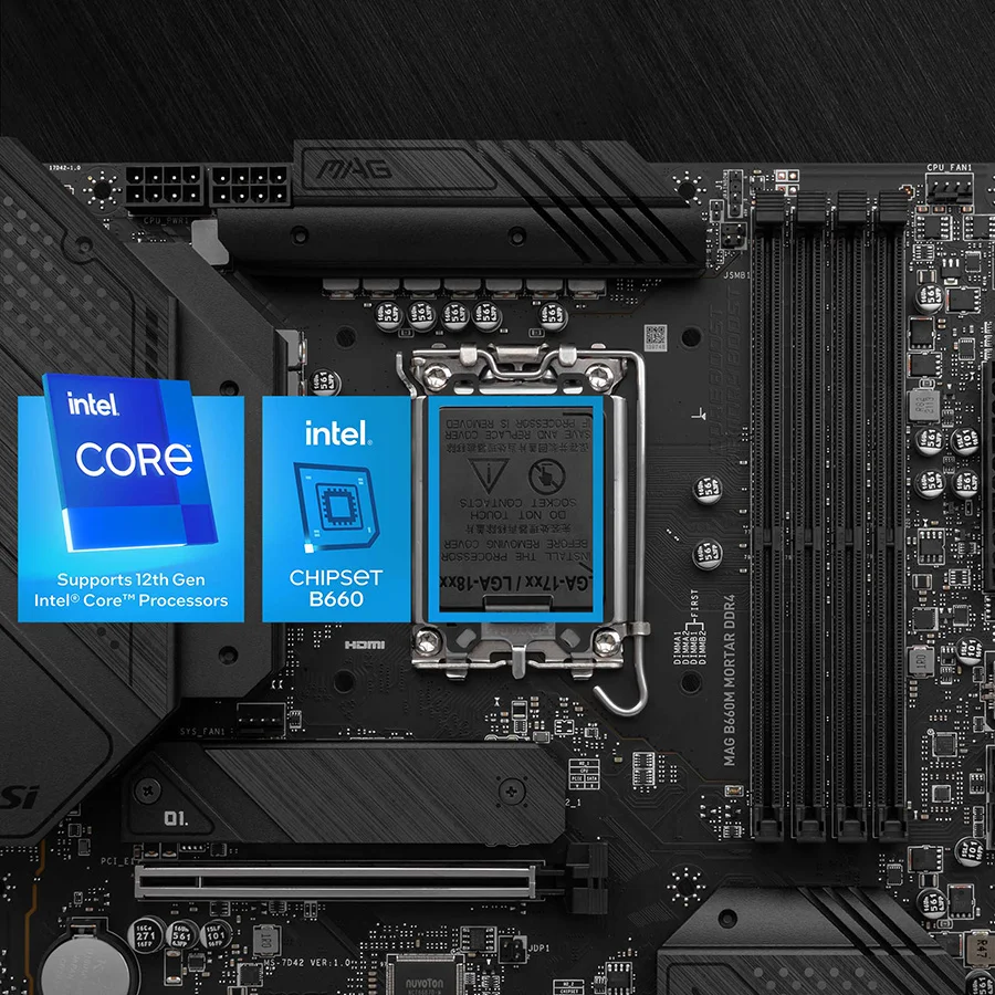 MAG B660M MORTAR DDR4 INTEL CORE 12.NES�L ��LEMC�LER� DESTEKLER. MAG B660M MORTAR DDR4 anakart 12.Nesi