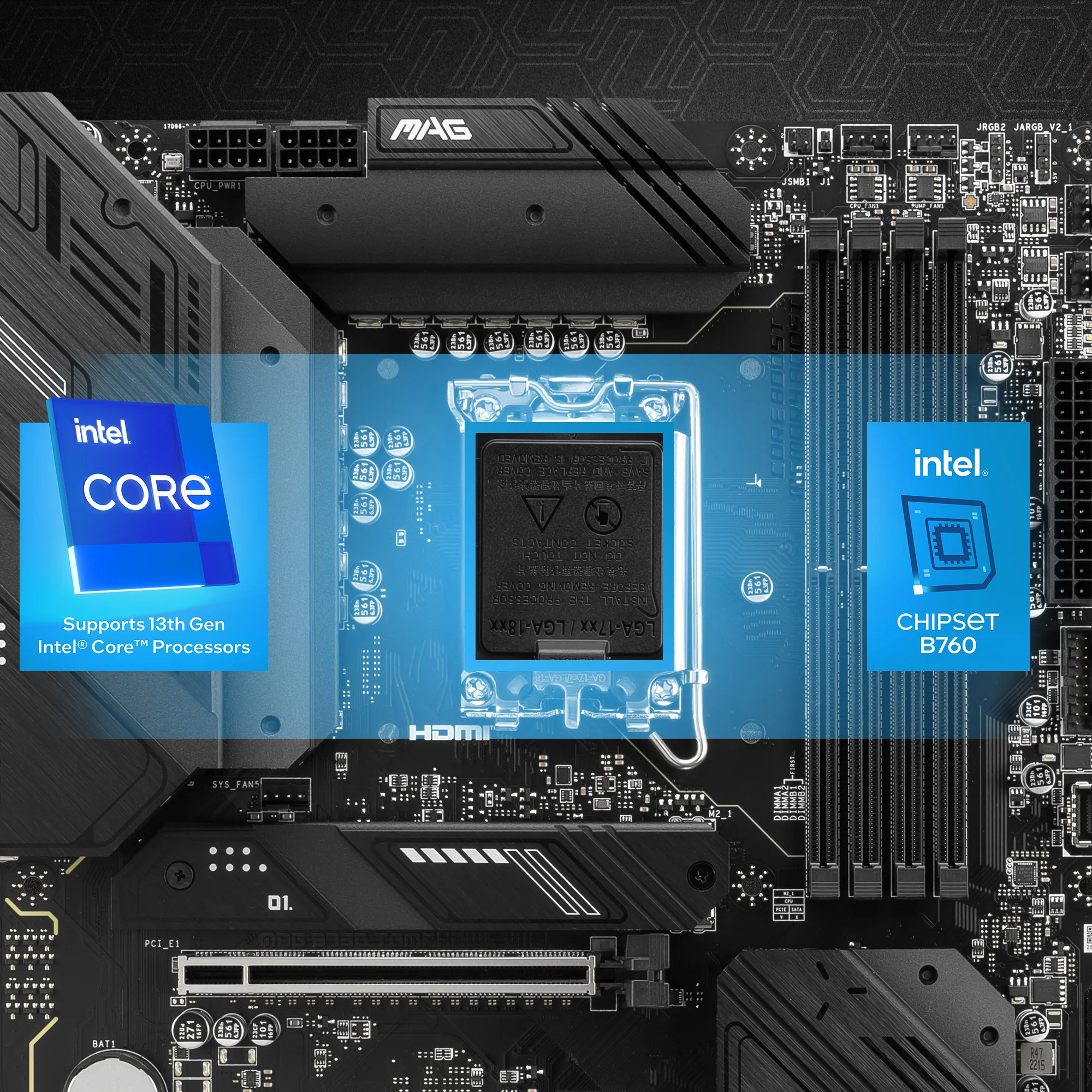 Document Intel Core 12 ve 13.Nesil ��lemcileri destekler MAG B760 TOMAHAWK WIFI anakart 1