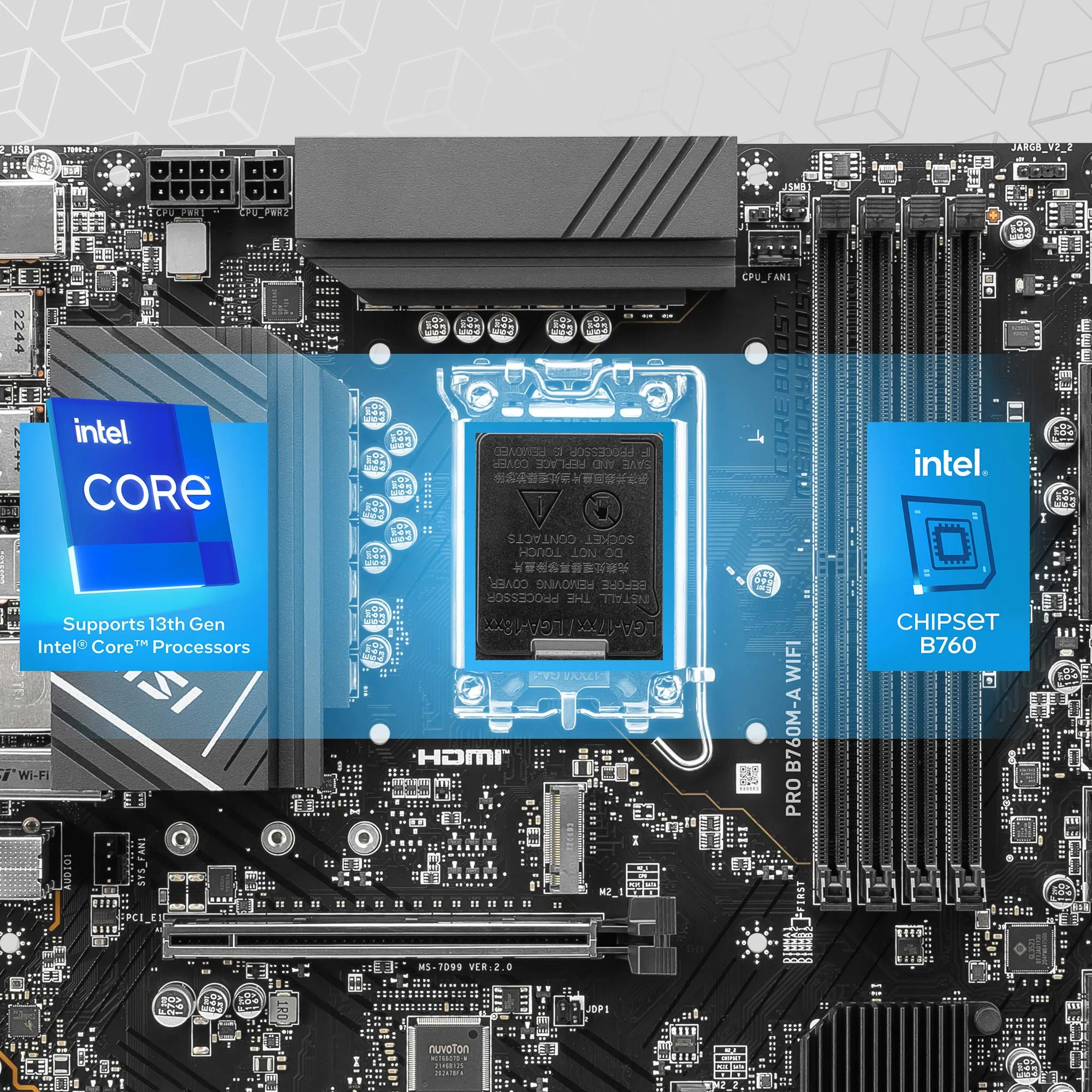 Document Intel Core 12 ve 13.Nesil ��lemcileri destekler PRO B760M-A WIFI anakart 12 ve 1