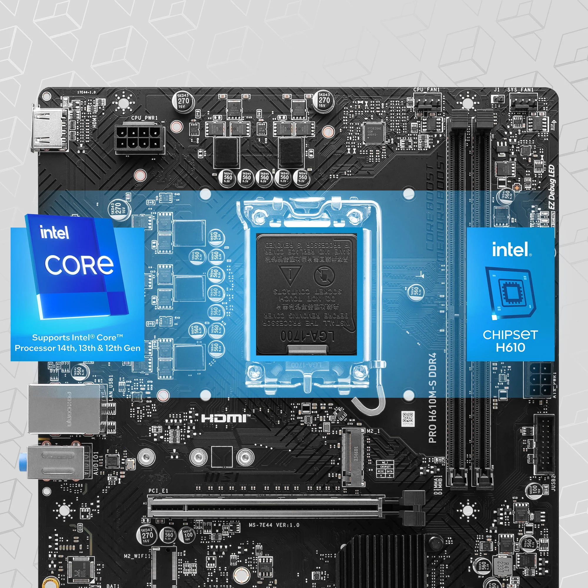 Document Intel Core 14. , 13. & 12. Nesil ��lemcileri Destekler PRO H610M-S DDR4 anakart
