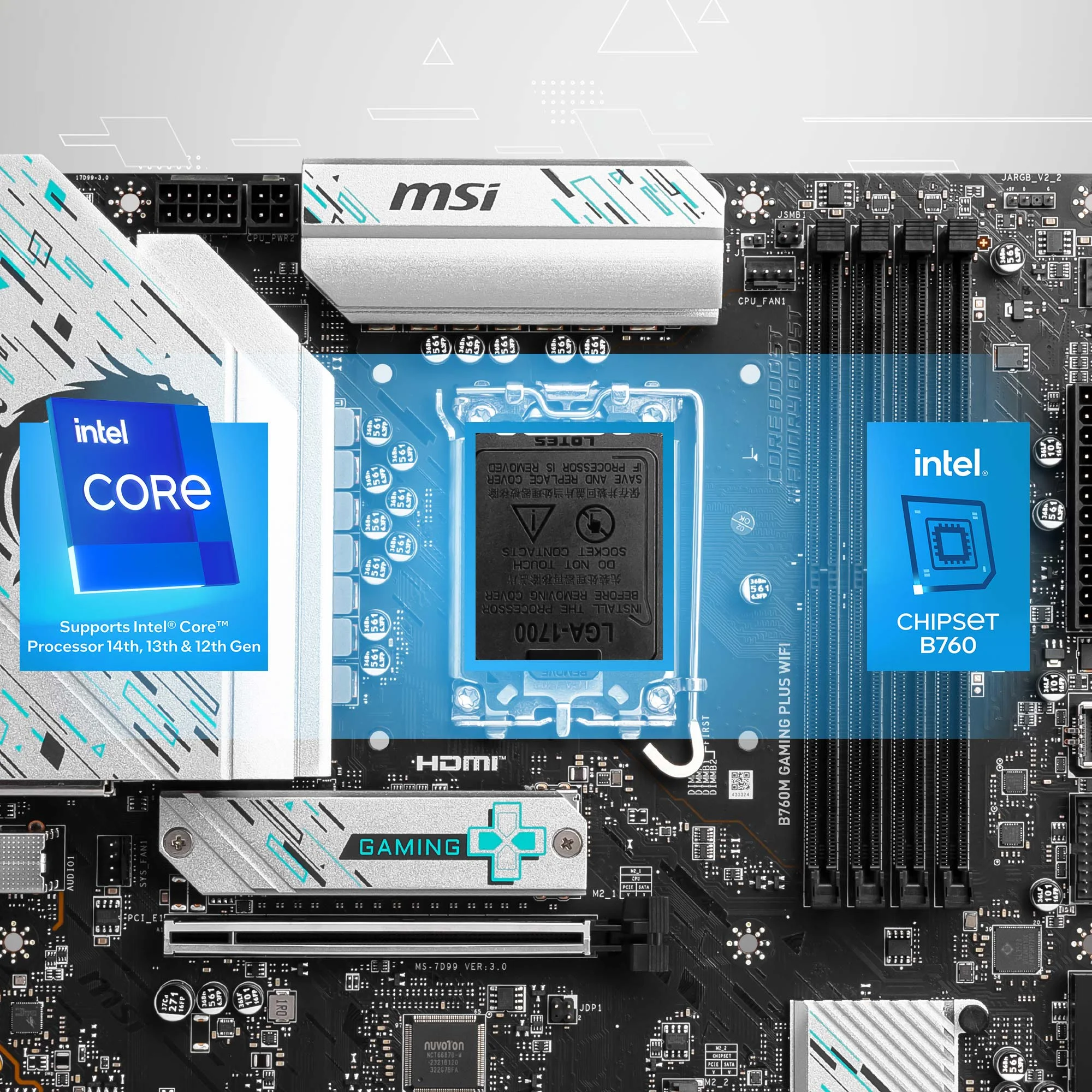 Document Intel Core 14. 13. ve 12.Nesil ��lemcileri destekler B760M GAMING PLUS WIFI anak