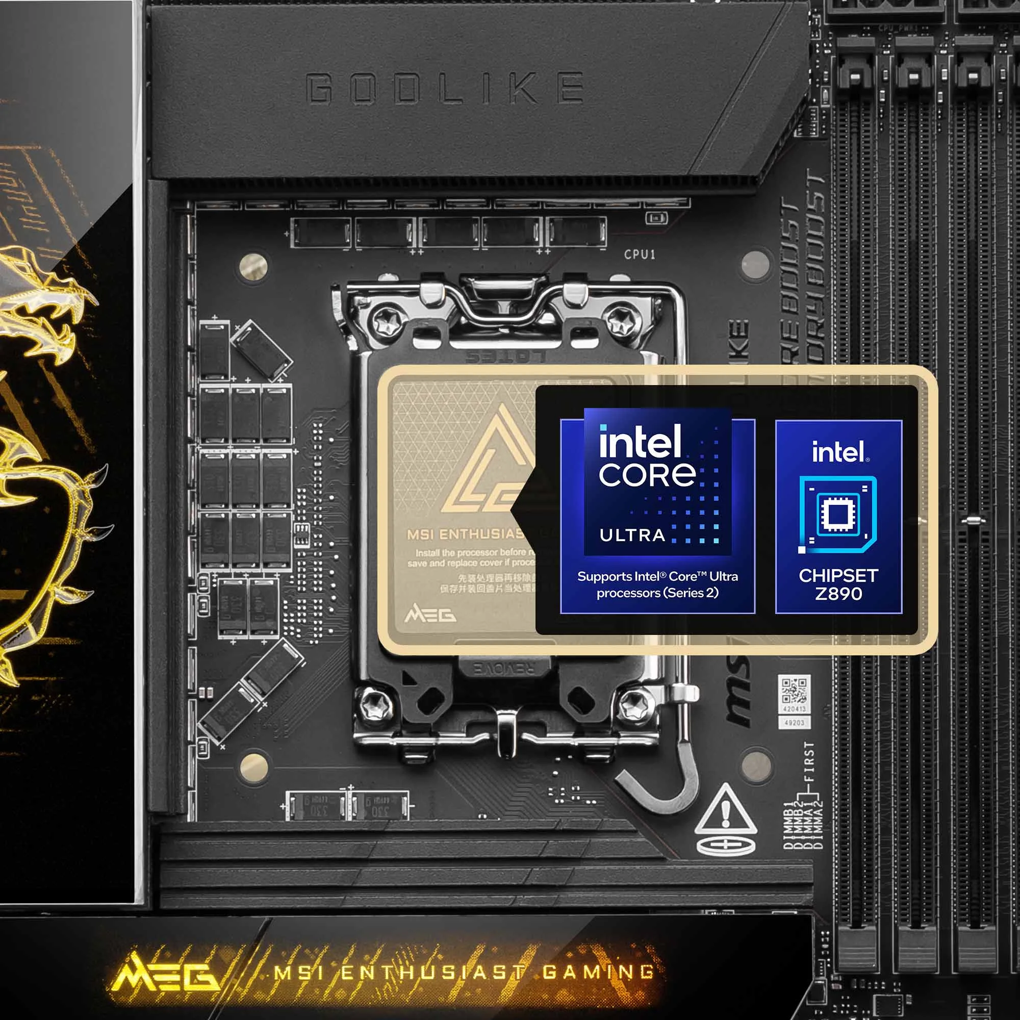 Document Intel Core Ultra (Series 2) i�lemci deste�i MEG Z890 GODLIKE anakart Intel Core