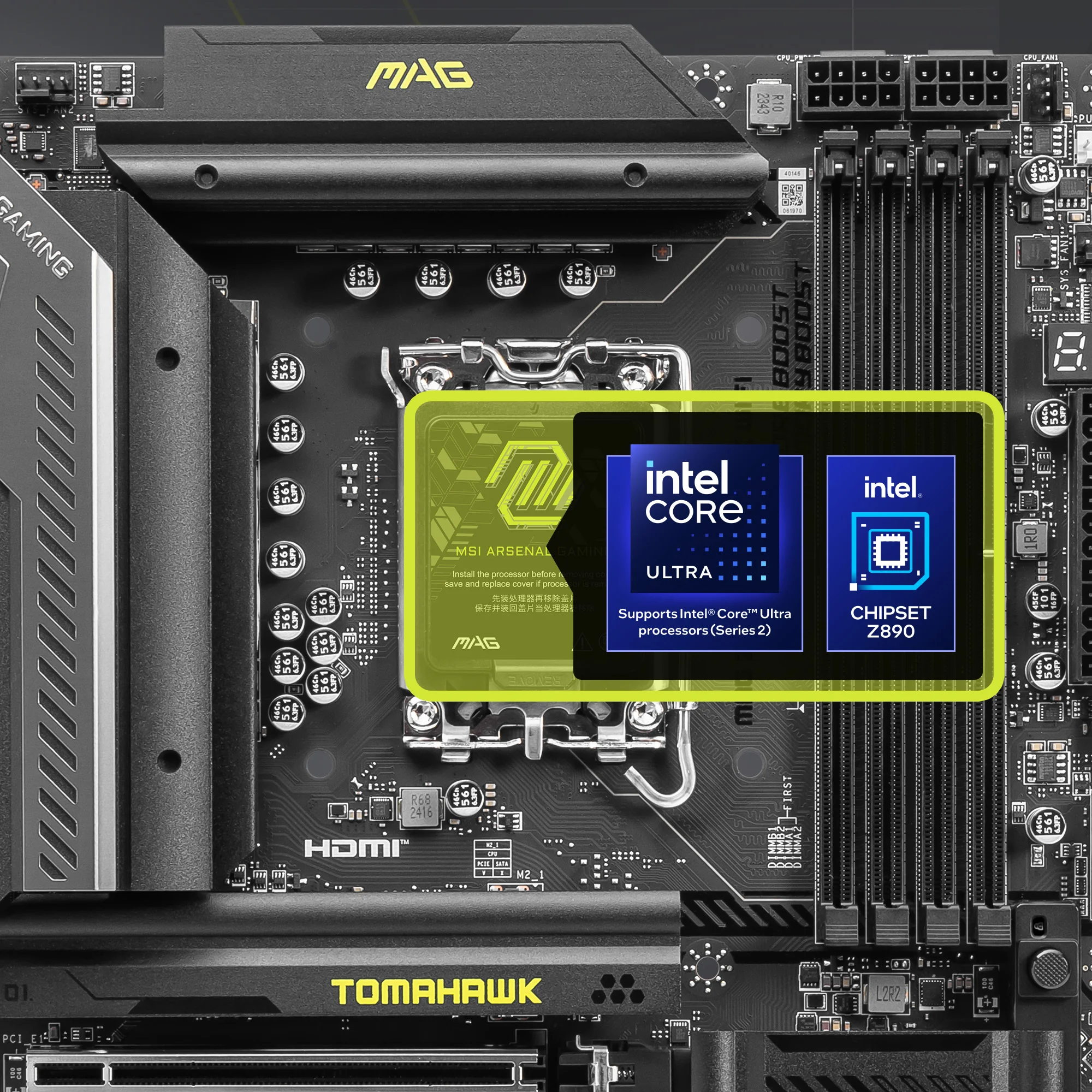 Document Intel Core Ultra (Series 2) ��lemcileri Destekler MAG Z890 TOMAHAWK WIFI anakart