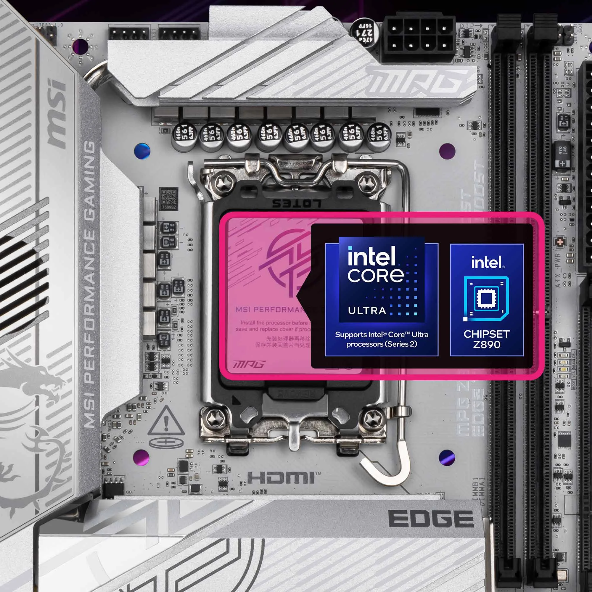 Document Intel Core Ultra (Series 2) ��lemcileri Destekler MPG Z890I EDGE TI WIFI anakart