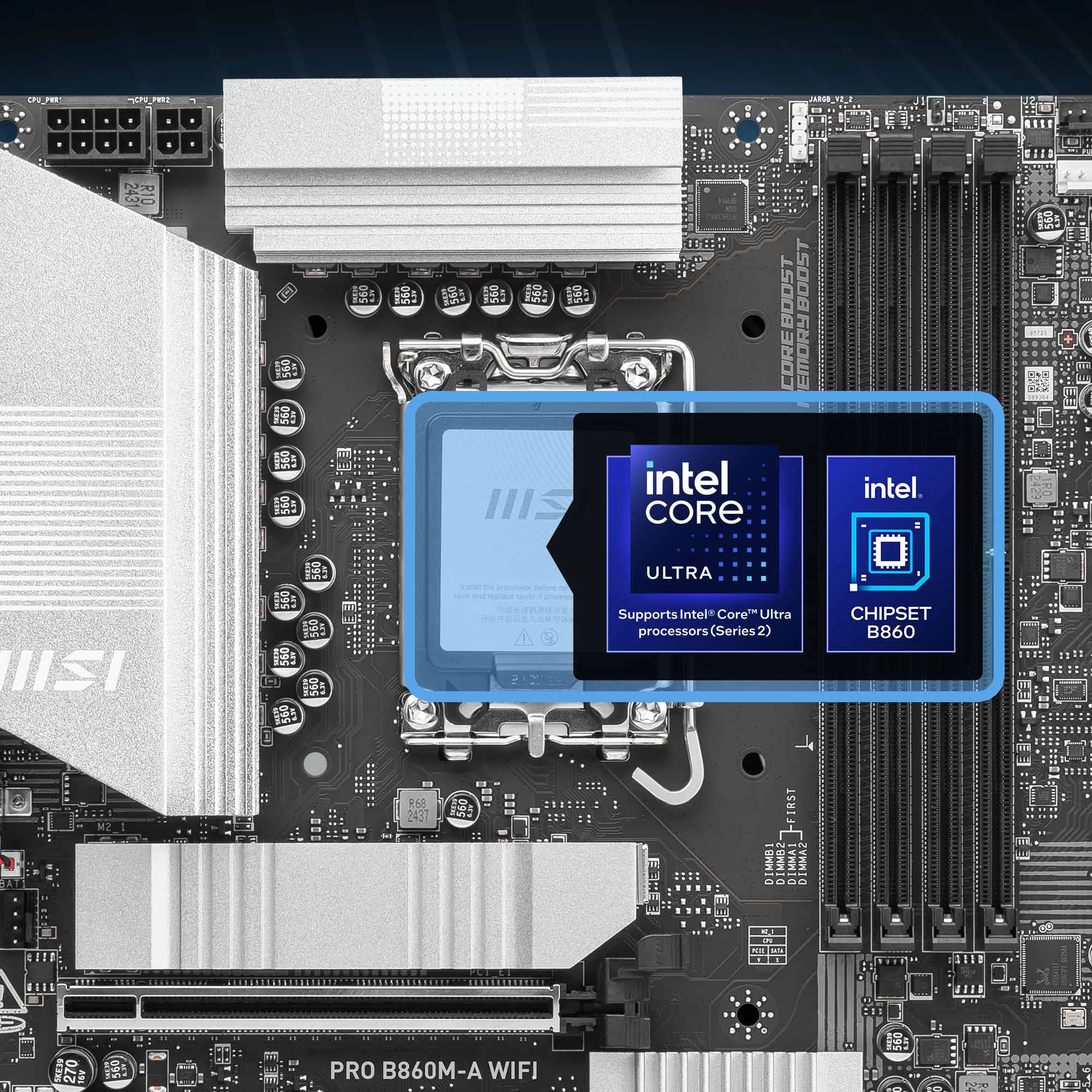 Document Intel Core Ultra (Series 2) ��lemcileri Destekler PRO B860M-A WIFI anakart Intel