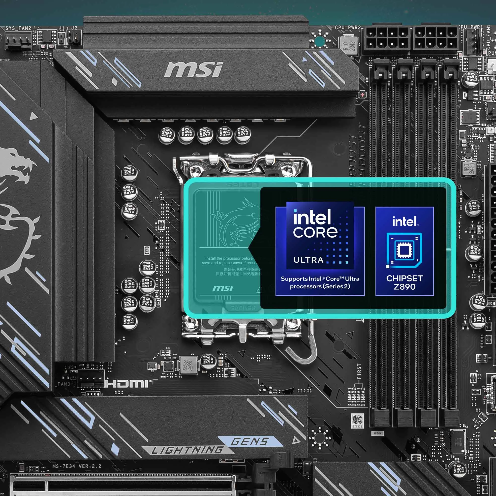 Document Intel Core Ultra (Series 2) ��lemcileri Destekler Z890 GAMING PLUS WIFI anakart