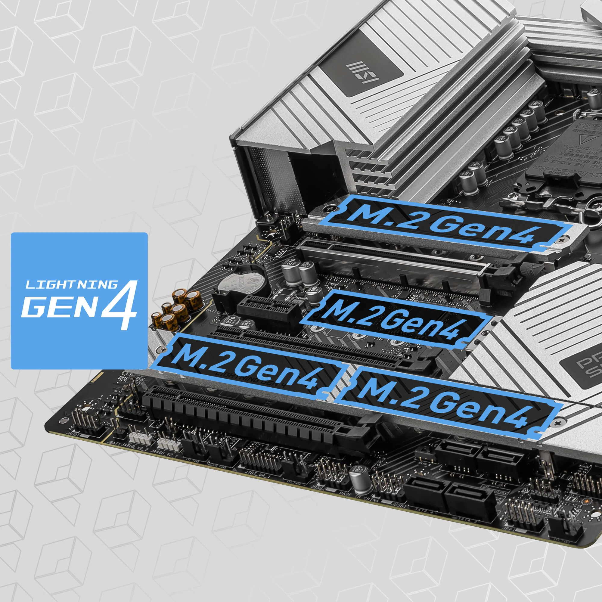 Document Lightning Gen4 M.2 Konnekt�rleri PRO Z790-A WIFI anakart, MSI'�n en yeni M.2 yuv