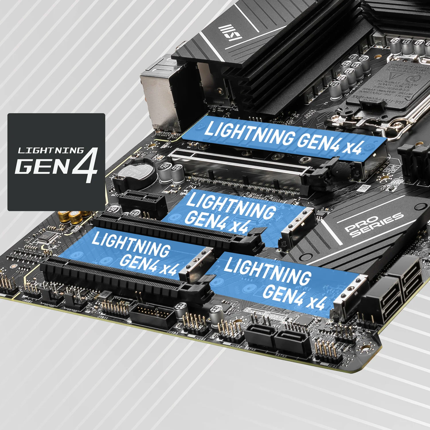Document Lightning Gen4 M.2 Konnekt�rleri PRO Z790-P WIFI anakart, MSI'�n en yeni M.2 yuv
