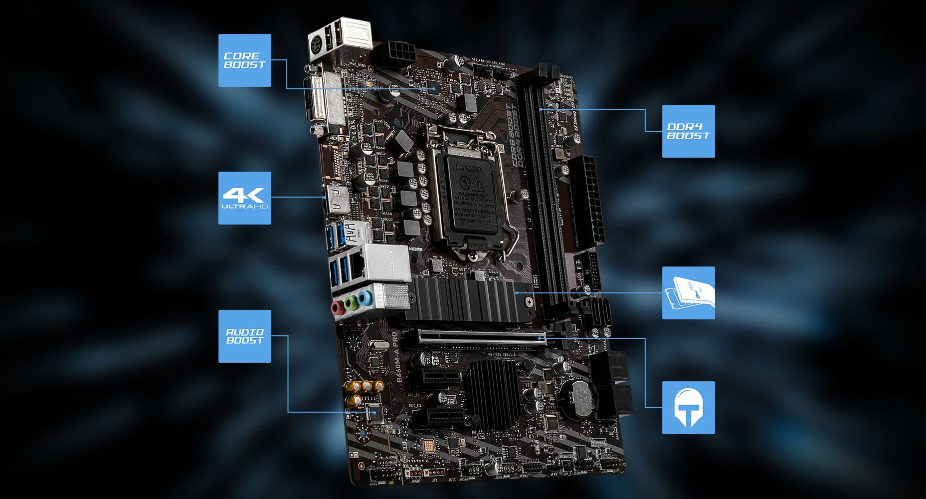B460M-A PRO MSI B460M-A PRO LIGHTNING overview