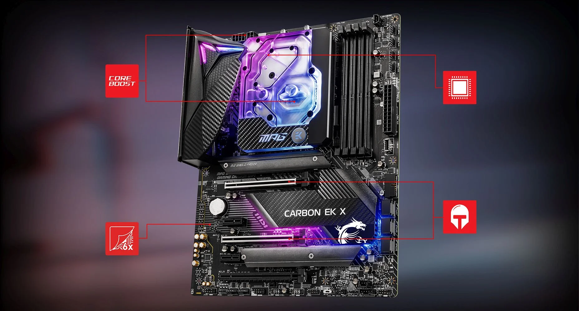 MPG Z490 CARBON EK X MSI MPG Z490 CARBON EK X CORNERSTONE overview