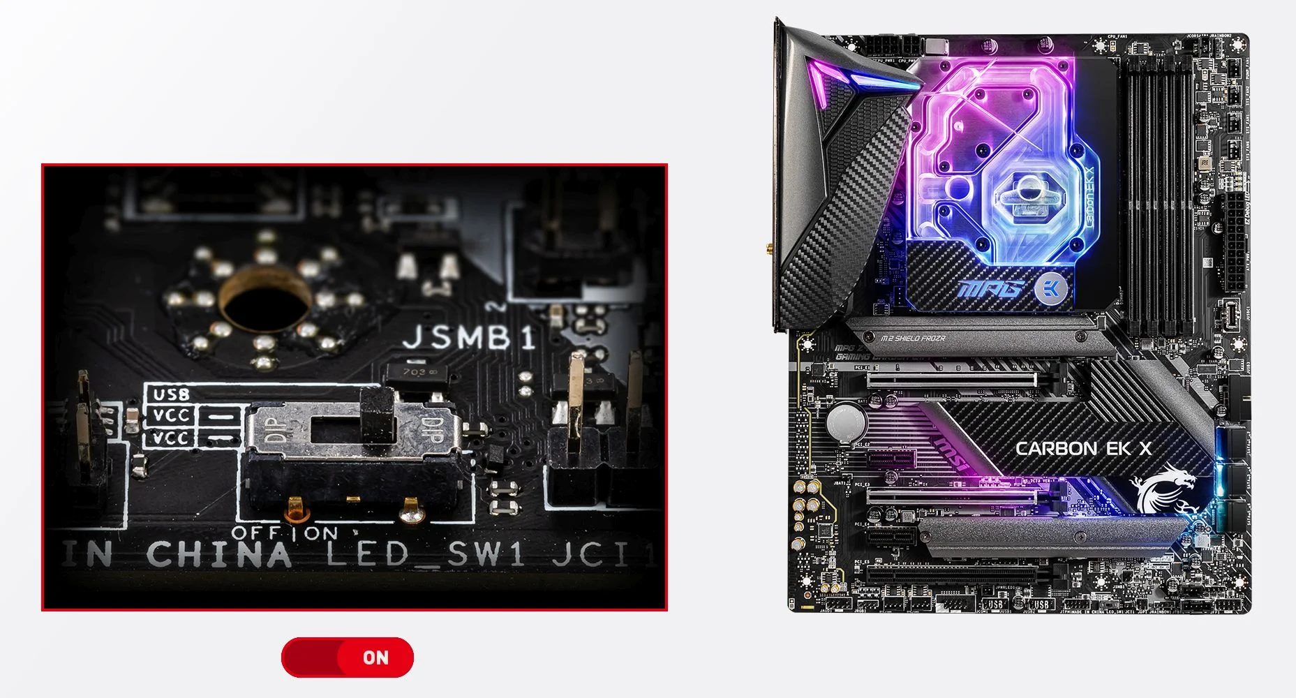 MPG Z490 CARBON EK X MSI MPG Z490 CARBON EK X EZ LED CONTROL
