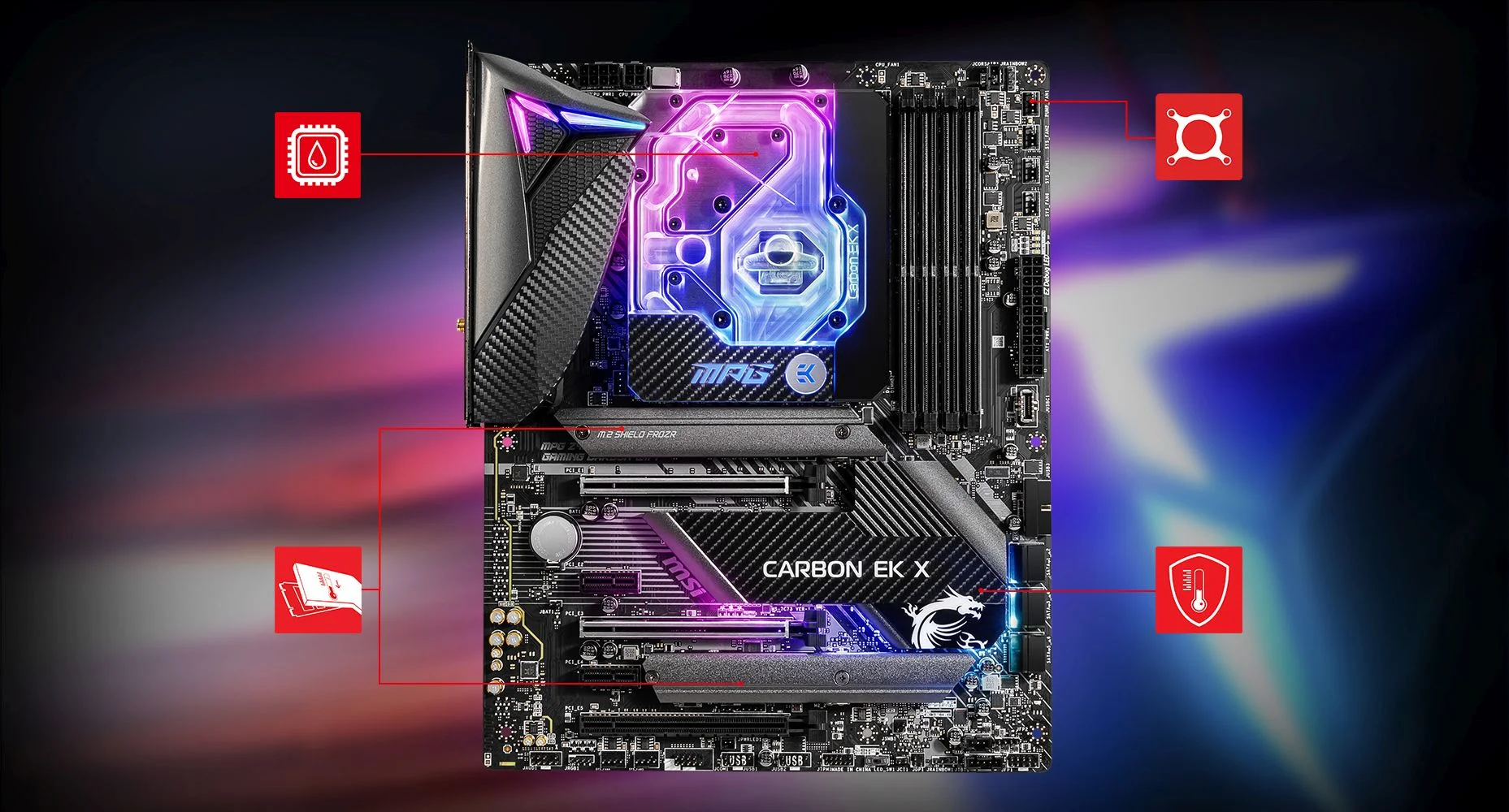 MPG Z490 CARBON EK X MSI MPG Z490 CARBON EK X THERMAL overview