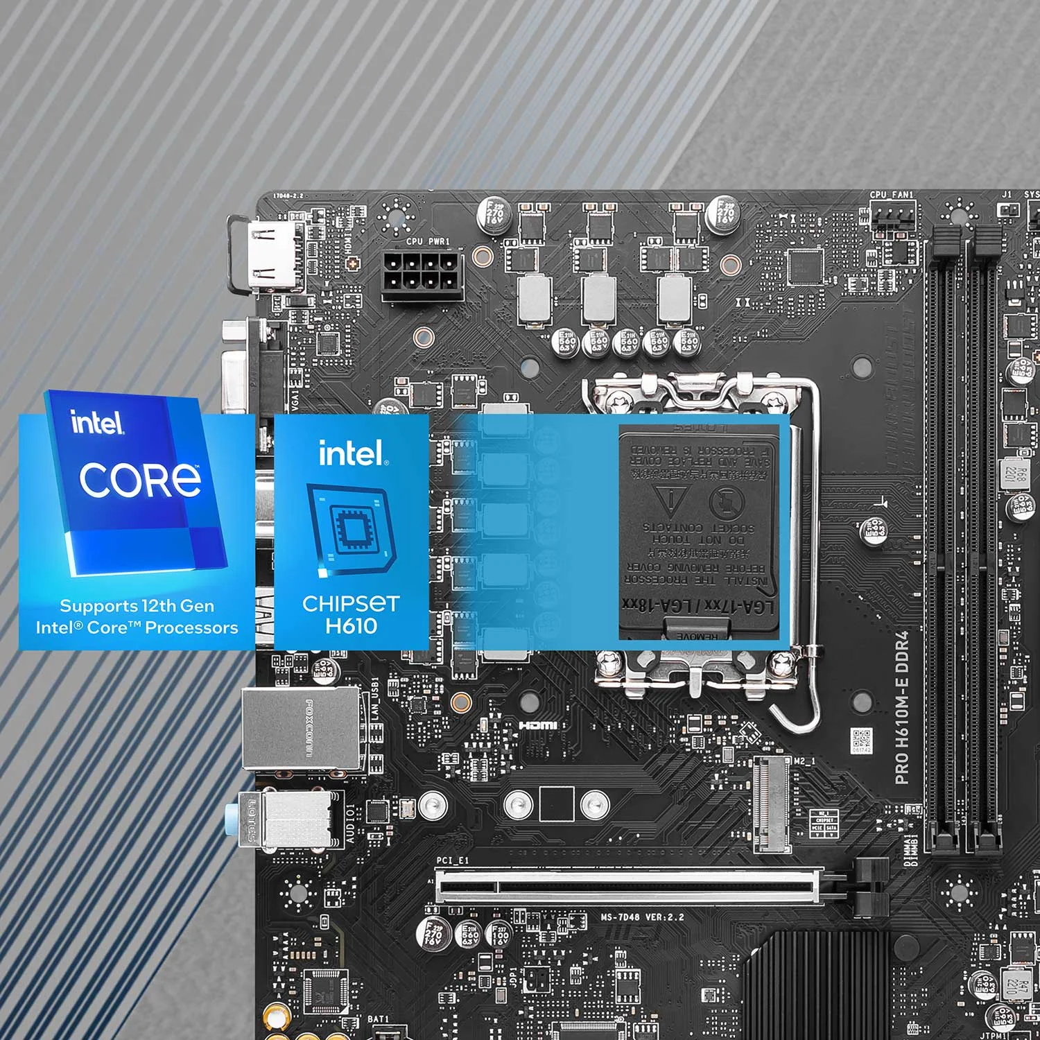 PRO PRO H610M-E DDR4 msi Pro H610M-B DDR4