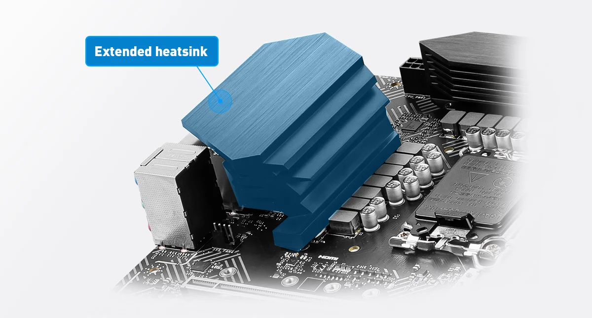MSI PRO Z690 Reseller page -P DDR4 MSI PRO Z690-P DDR4 extended heatsink