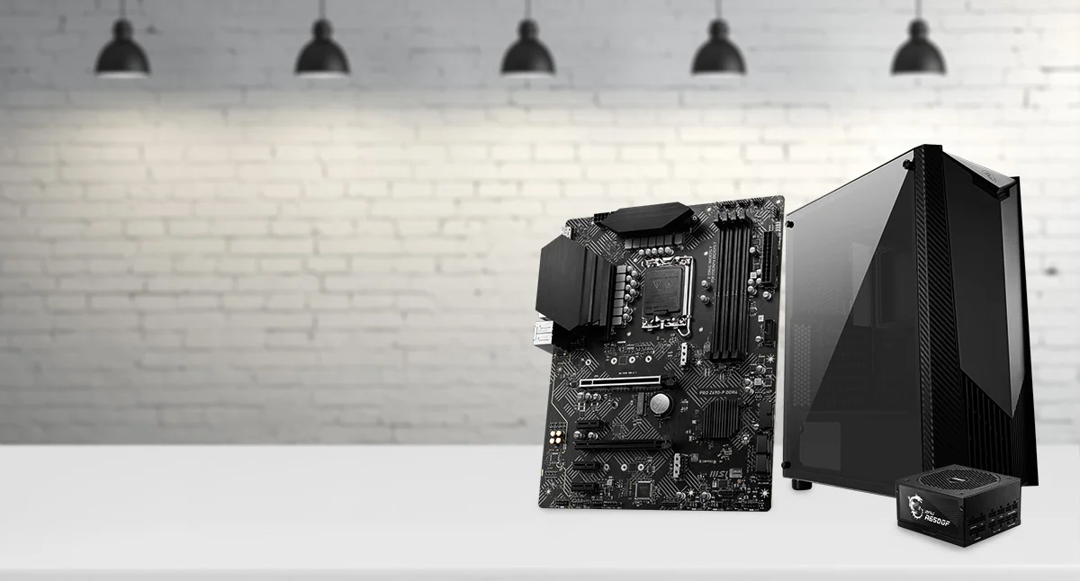 MSI PRO Z690 Reseller page -P DDR4 MSI PRO Z690-P DDR4 & MAG VAMPIRIC 300R & MPG A750GF