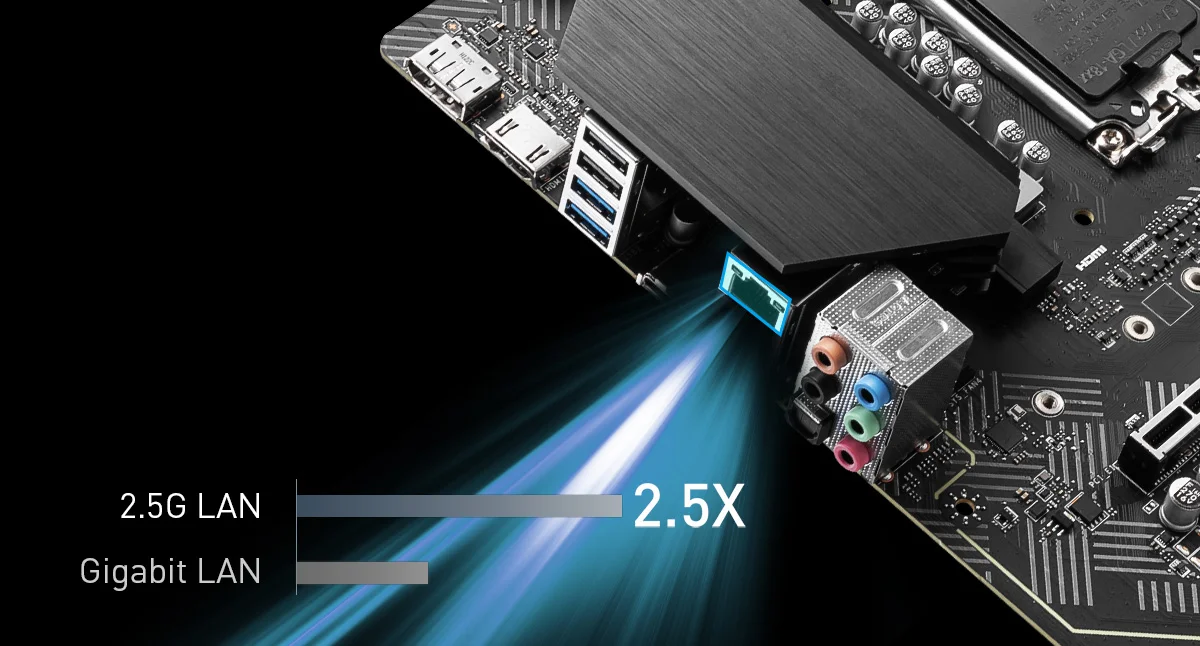 MSI PRO Z690 Reseller page -P DDR4 MSI PRO Z690-P DDR4 MAXIMIUM DATA TRANSFER WITH 2.5G LAN