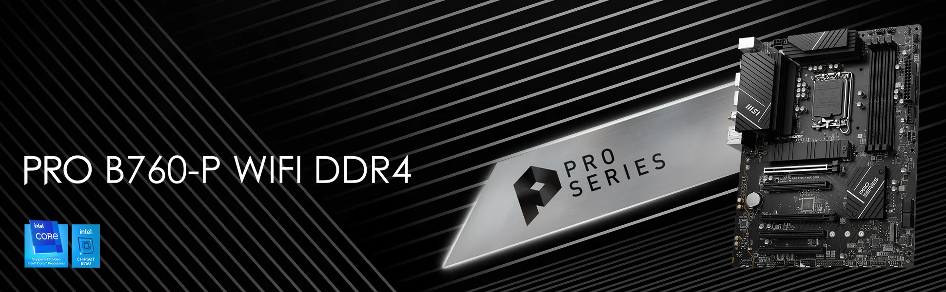 Document PROFESYONEL VE �IK PRO B760-P WIFI DDR4, i� odakl� bir ATX anakartt�r. En yeni I