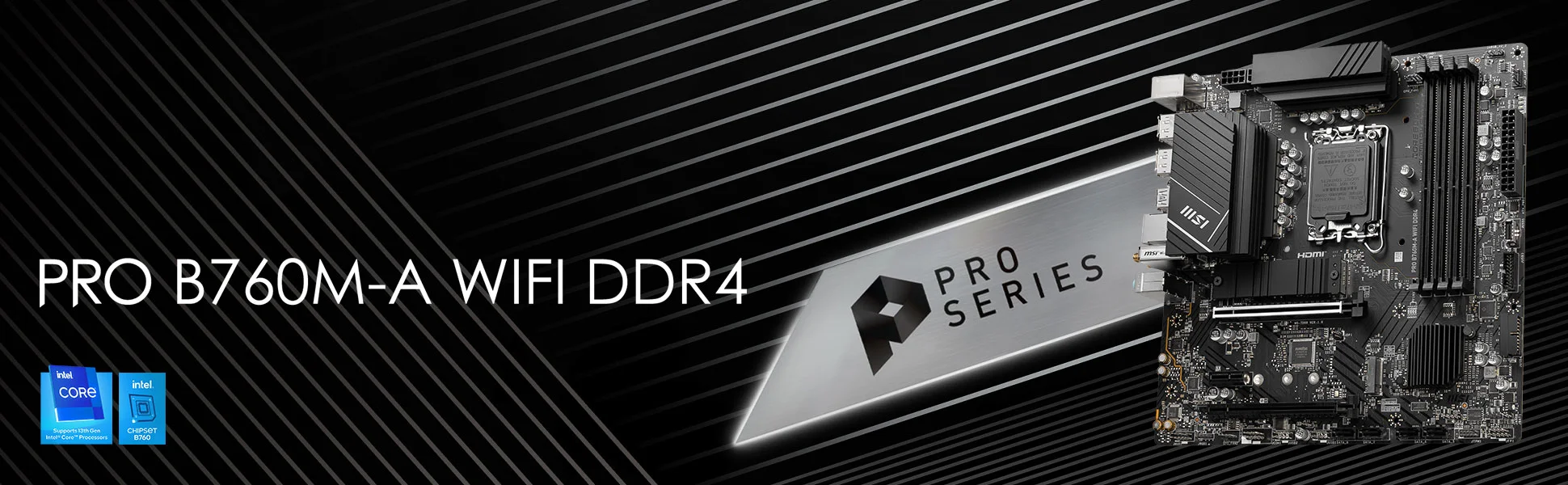 Document PROFESYONEL VE �IK PRO B760M-A WIFI DDR4, i� odakl� bir Micro-ATX anakartt�r. En