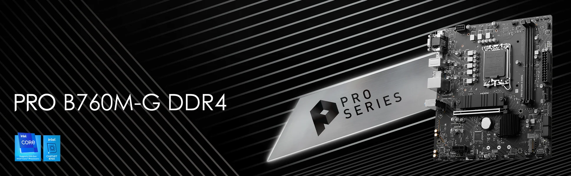 Document PROFESYONEL VE �IK PRO B760M-G DDR4, i� odakl� bir Micro-ATX anakartt�r. En yeni