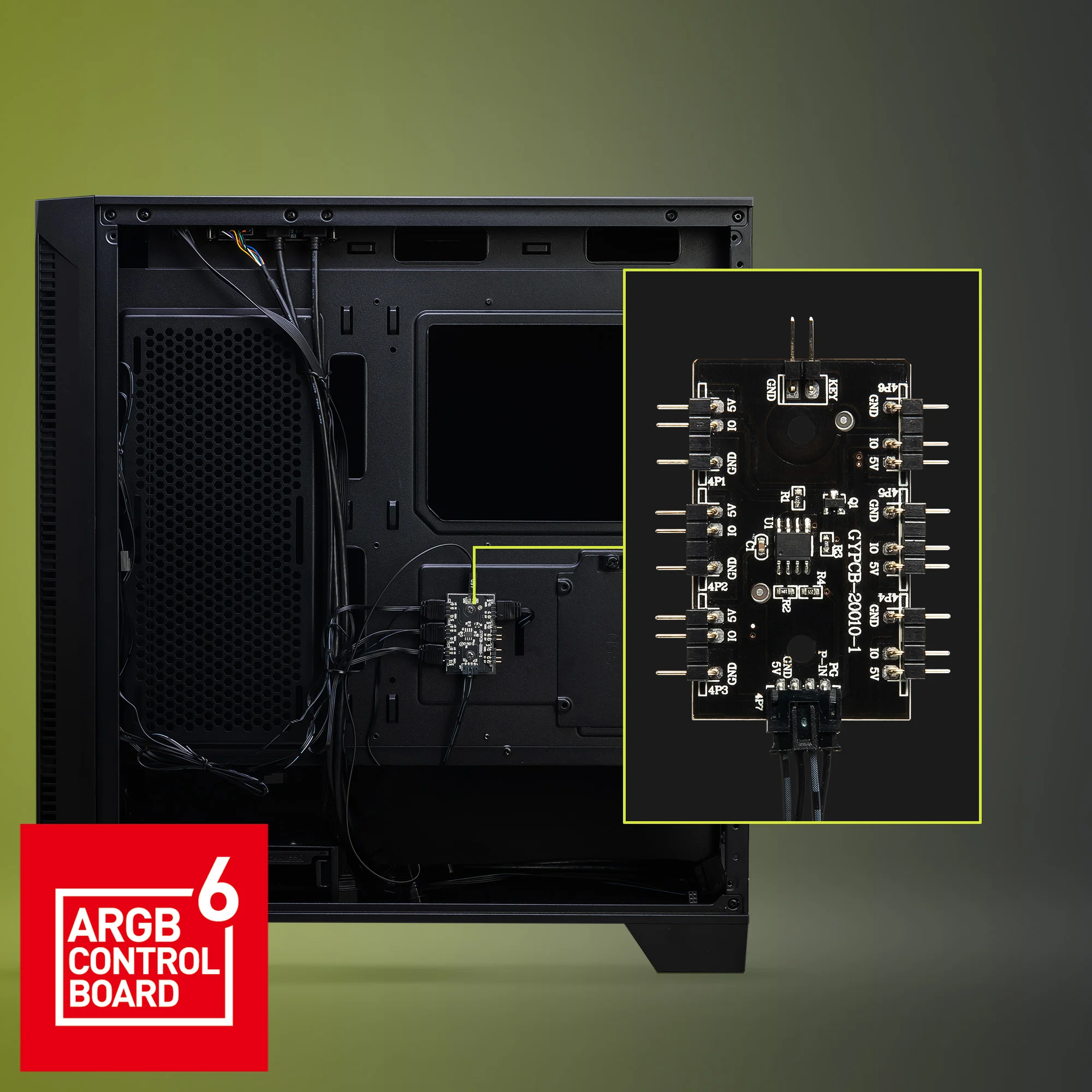 Document 1-to-6 ARGB Kontrol Kart� Tak�l� gelen 1-to-6 ARGB kontrol kart� ekstra ARGB fan