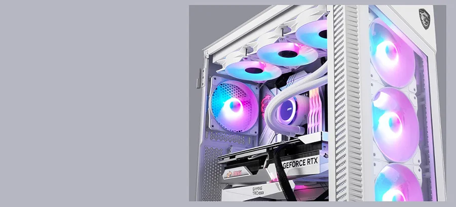 MSI ARGB V�TR�N�N�Z Kendi ARGB komuta merkezinizi olu�turun. MPG VELOX 100 serisi MS
