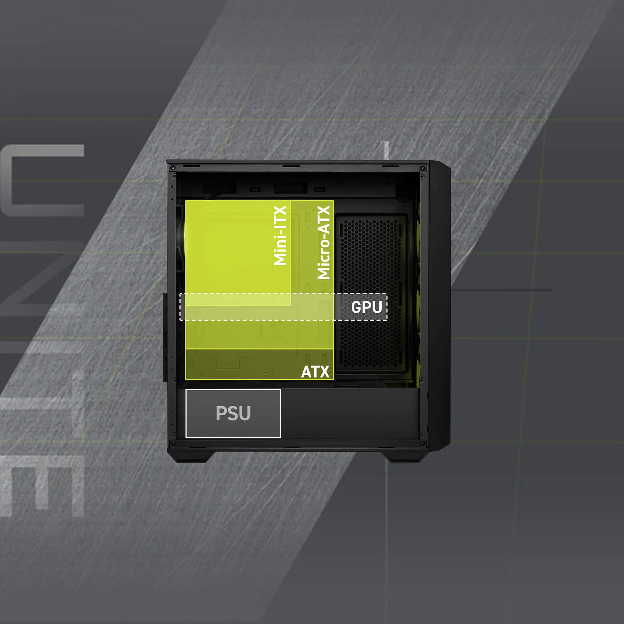 Document Geni� Uyumluluk Anakart Deste�i: ATX Micro-ATX Mini-ITX Bile�enler i�in Alan A��