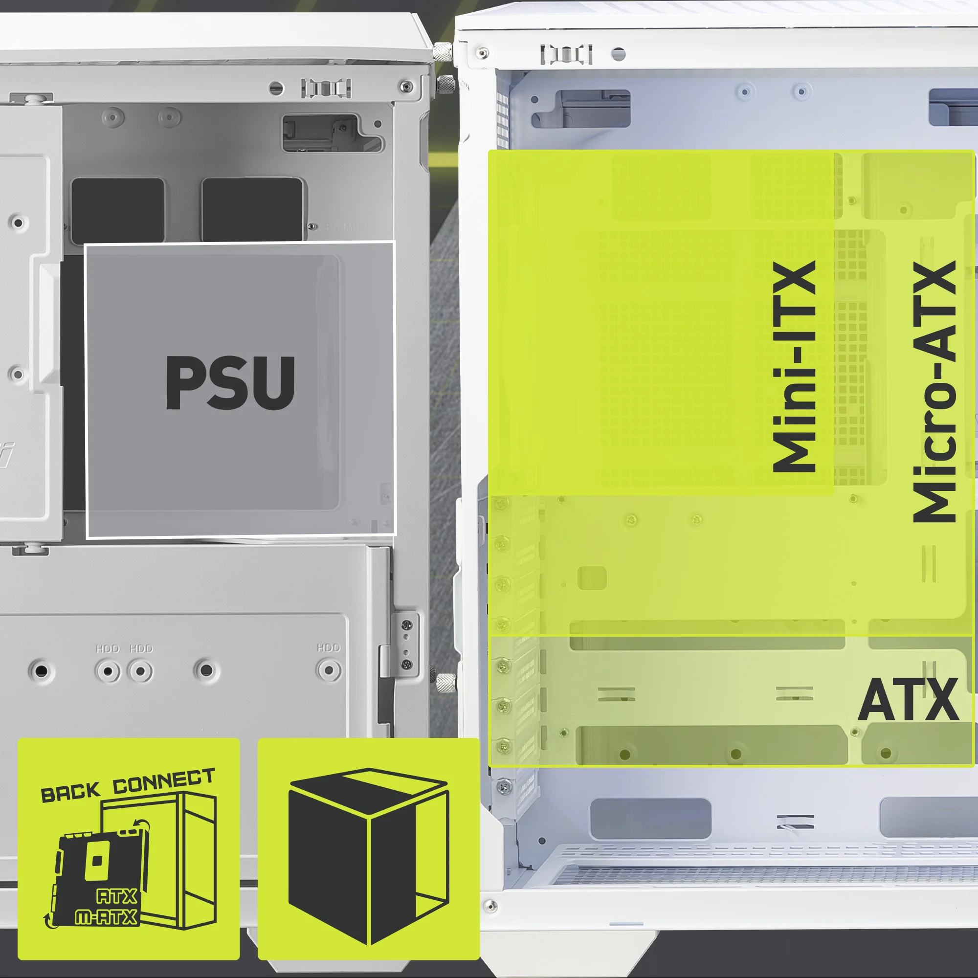 Document Geni� Uyumluluk Anakart deste�i: ATX ve Micro-ATX (arkadan ba�lant�l� ve standar