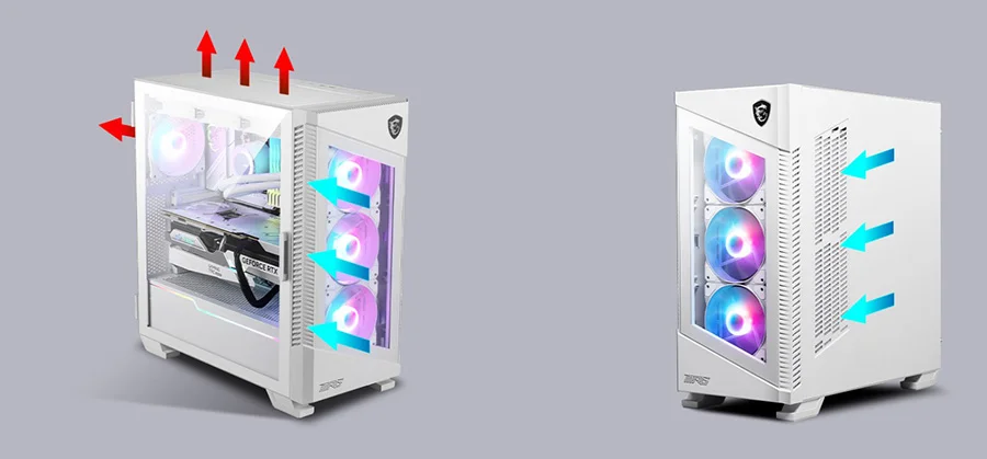 MSI �Y�LE�T�R�LM�� HAVA AKI�I MPG VELOX 100 Serisi, sistem genelinde yerle�ik buluna