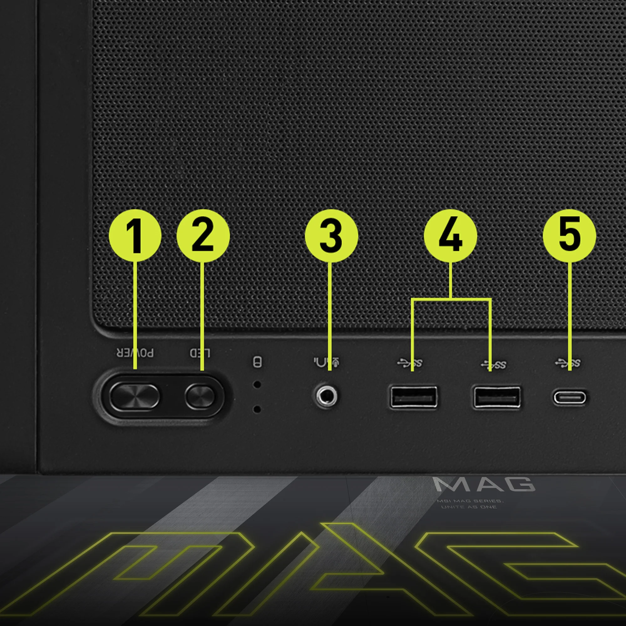 Document �n G/� Paneli 1. Power D��mesi 2. LED Switch D��mesi 3. Audio out / Mic in 4. 2