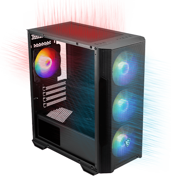 MPG VELOX 100P AIRFLOW Optimized Airflow