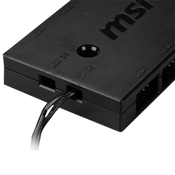 MSI Addressable RGB Control Box MSI Sync With the motherboard