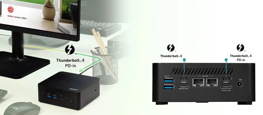 CUBI NUC 1M-001EU cubi nuc 1m 001eu thunderbolt 4 her ise yarayan tek bir baglanti