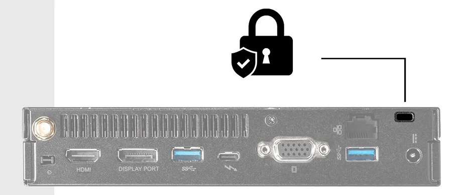 PRO DP10 13M-002EU pro dp10 13m 002eu asma kilit tasarimli kombo kensington lock yuvasi