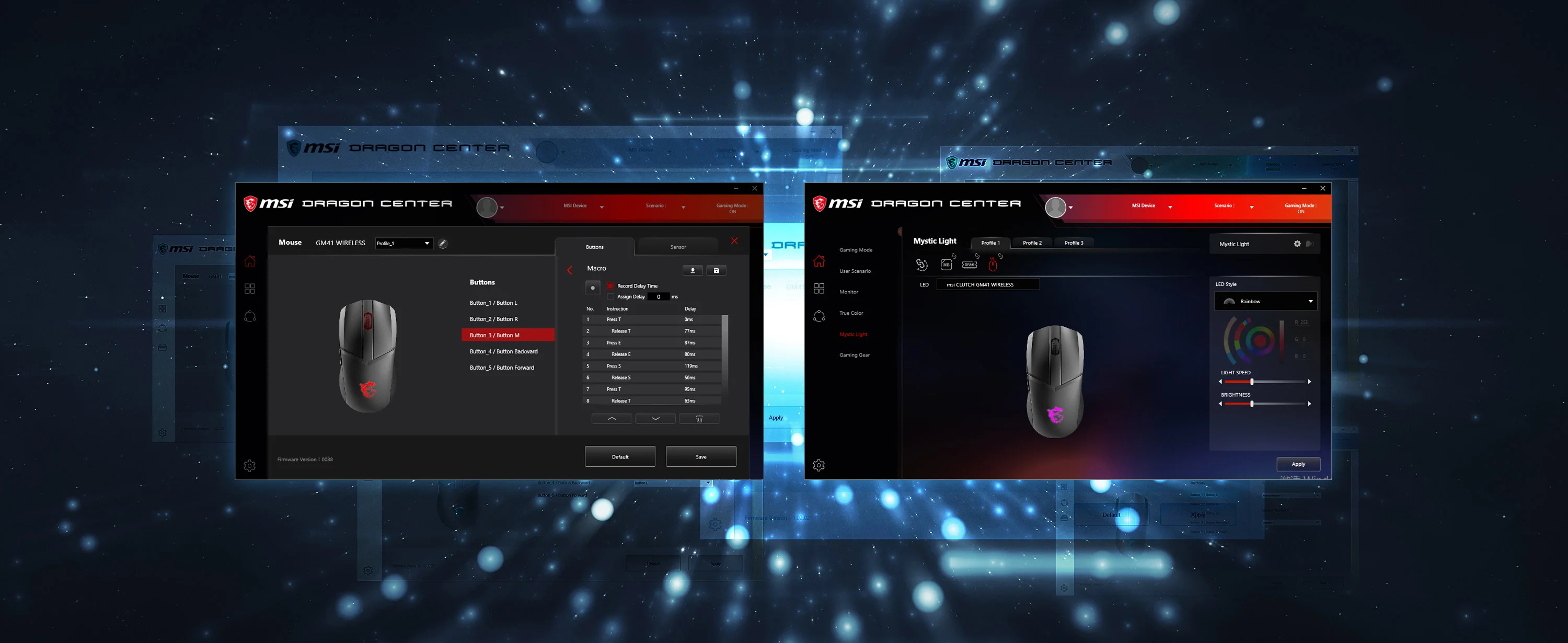 CLUTCH CLUTCH GM41 LIGHTWEIGHT WIRELESS! DRAGON CENTER SUPPORTED
