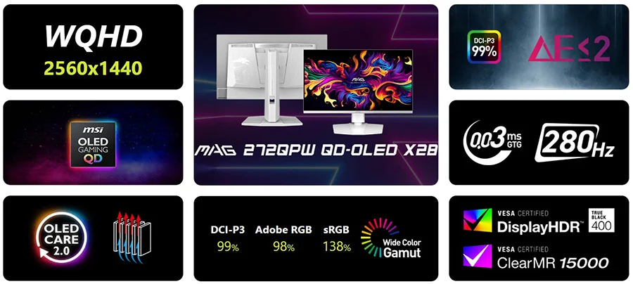 MAG 272QPW QD-OLED X28 mag 272qpw qd oled x28 gorsel 4