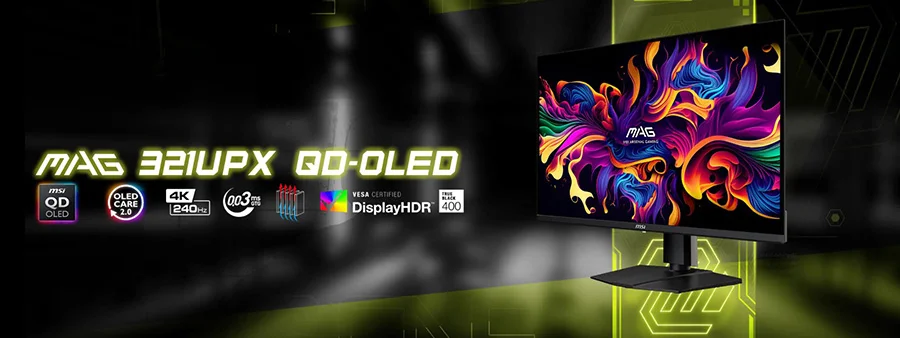 MAG 321UPX QD-OLED mag 321upx qd oled gorsel 2