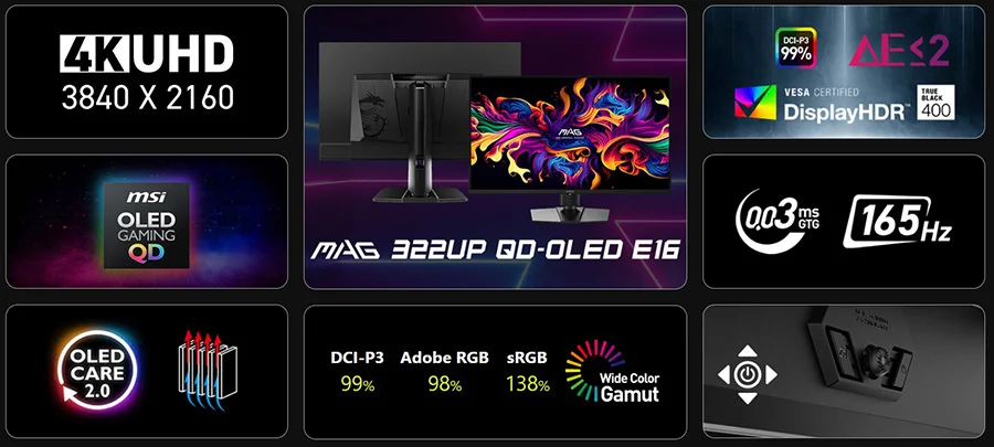 MAG 322UP QD-OLED E16 mag 322up qd oled e16 gorsel 4