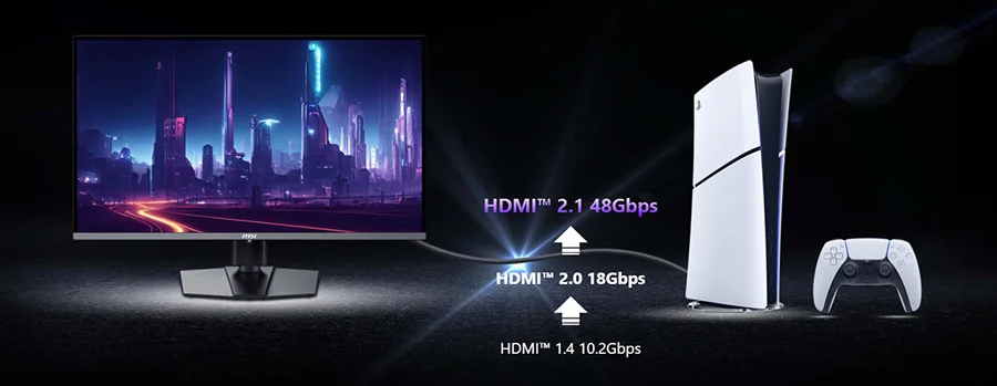 MAG 322UP QD-OLED E16 mag 322up qd oled e16 konsol modu hdmi 2 1
