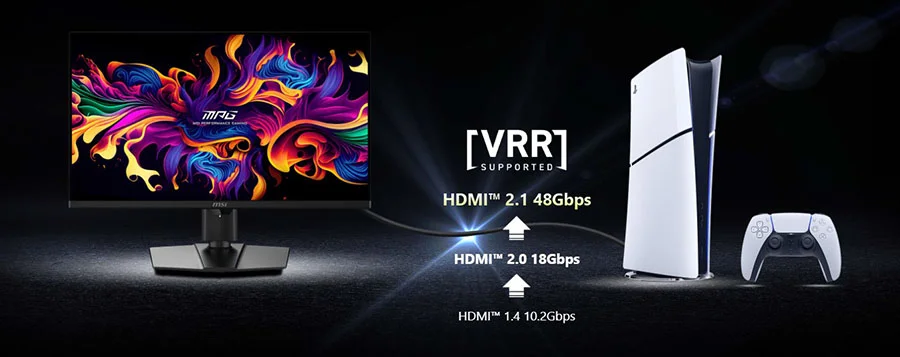 MPG 271QR QD-OLED X50 mpg 271qr qd oled x50 console mode hdmi 2 1
