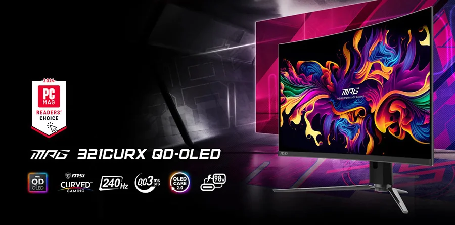 MPG 321CURX QD-OLED mpg 321curx qd oled gorsel 2