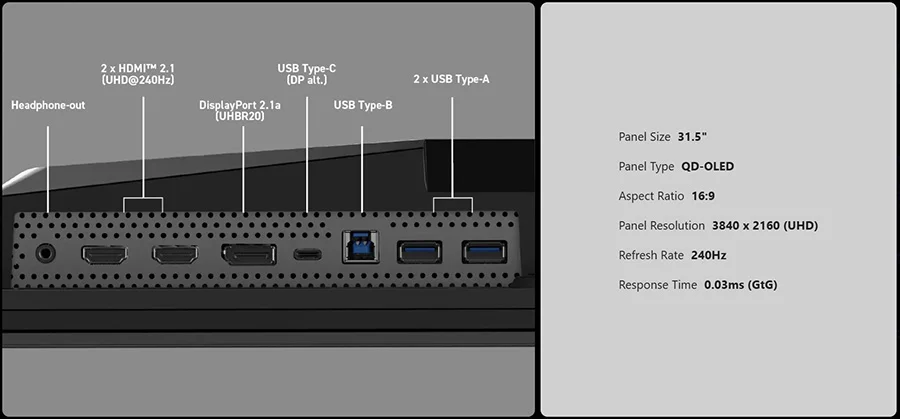 MPG 322URX QD-OLED mpg 322urx qd oled g c