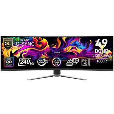 MPG 491CQPX QD-OLED mpg 491cqpx qd oled gorsel 1