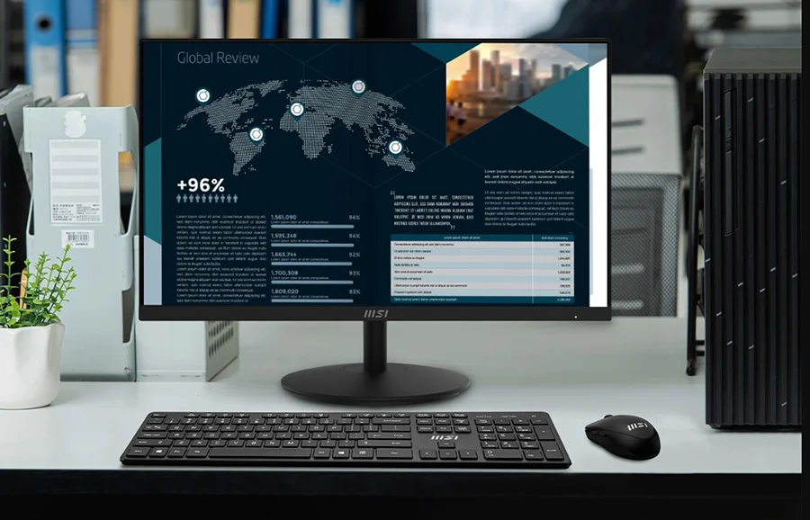 pro mp242a daha duzenli daha verimli vesa montaj destegine sahip bir all in one pc