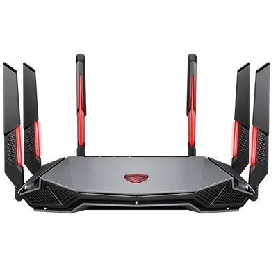 MSI RadiX AXE6600 WiFi 6E Tri-Band Gaming Router Yeni 6 GHz band�: En yeni 6 GHz ban