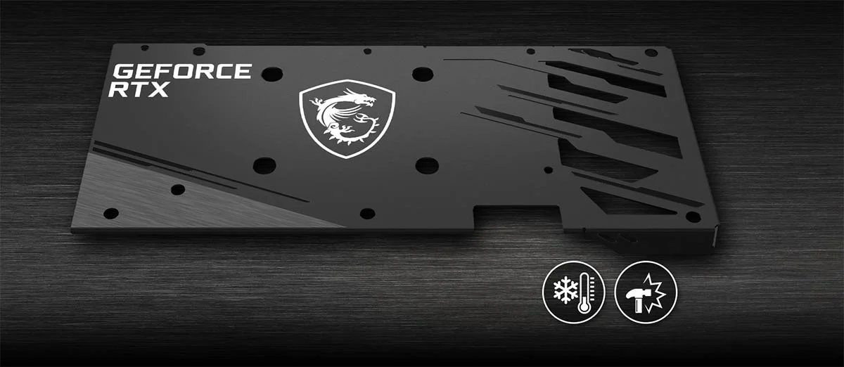 GeForce RTX 3050 GAMING X 8G msi 3050 gaming x backplate