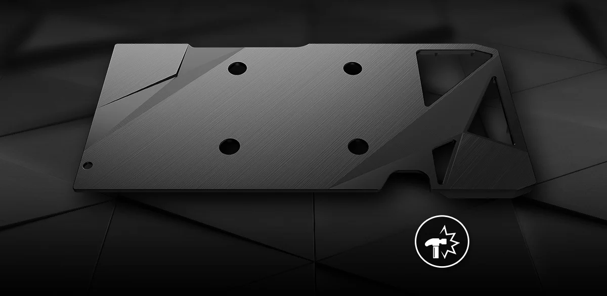 GeForce RTX 3050 VENTUS 2X 8G REINFORCING BACKPLATE
